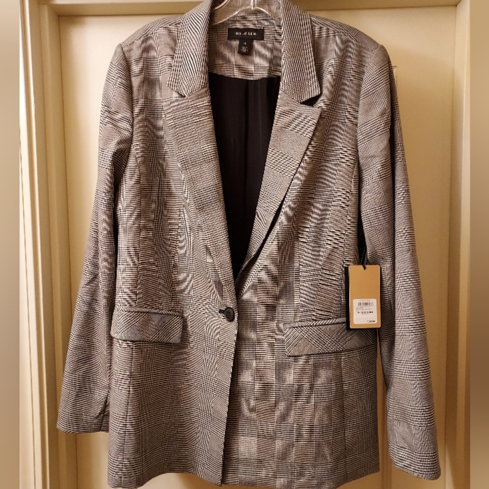 Halogen Black and White Blazer